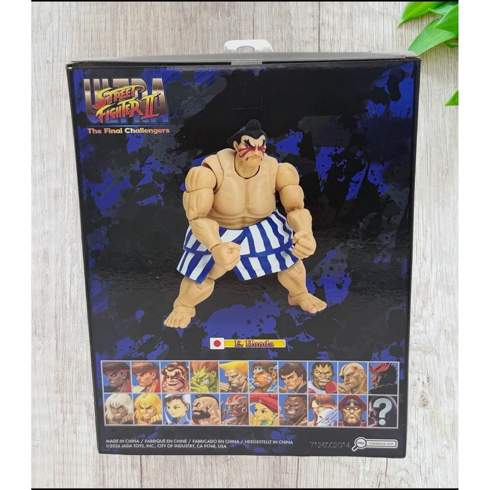 Jada Toys Street Fighter II E. Honda 1:12 Scale Sumo Action Figure SFII NIB